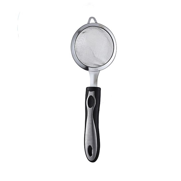 Cathylin plastic handle small kitchenware gadget stainless steel kitchen strainer