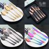 Classical 1010 Series Silverware Spoon Fork Knife Flatware Stainless Steel Gold Cutlery Set