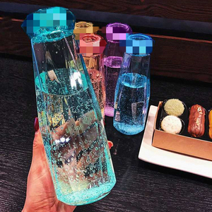 Hot Sell Wholesale Creative Design Color Clear Glass Cup Crystal Glass Drinking Water Bottle