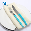 Hot Sale Flatware Blue Plastic ABS Handle Stainless Steel Cutlery Sets