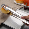 Unique bbq shovel heavy duty strong metal kitchen utensil restaurant tongs set stainless steel barbecue food tongs