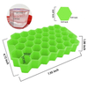 Hexagon Honeycomb Storage Container Mold Silicone Ice Cube Trays with Lid