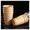 Double Wall Takeaway Disposable Holder Wholesale Price Tea Espresso Coffee Corrugated Kraft Paper Cup with Lid
