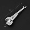 Kitchen Bar Tool Fancy Classic Big 2 Handed Mini Ice Ball Sugar Block Serving Clip Metal Stainless Steel Ice Cube Tong