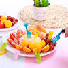 Plastic Abs Food Picks Cute Cartoon Animal Fruit Fork for Kid Children