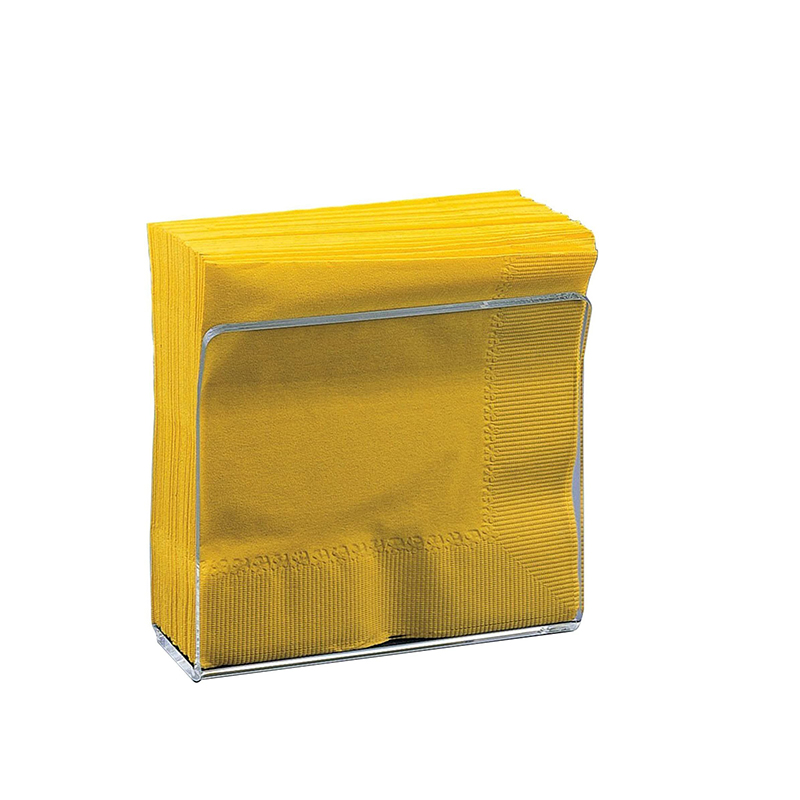 High Quality Squared Plastic Cocktail Ring Guest Towel Holder Square Clear Acrylic Napkin Holder for Napkins