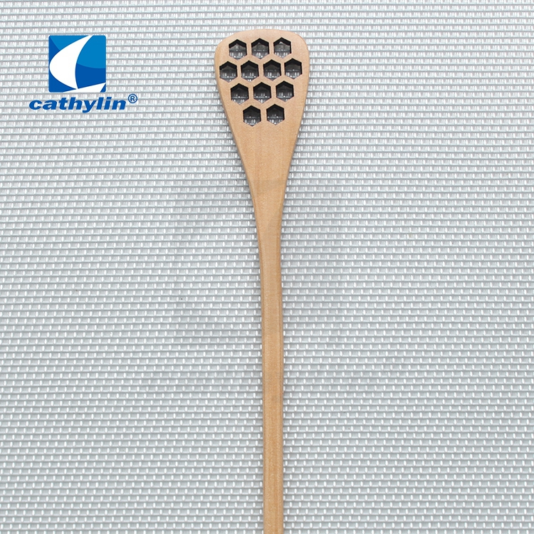 Cathylin Zakka Style Novelty Natural Wooden Long Handle Honey Spoon For Sale