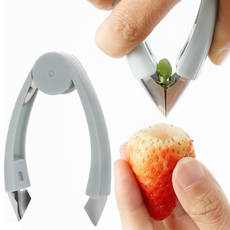 Stocked Kitchen Cooking Gadget Fruit Tool Tomato Strawberry Huller Stem Leaves Pineapple Seed Eye Corer Remover
