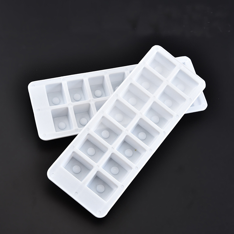 Easy Release 14 Cavity Square Shape Storage Container Mold Disposable Plastic Pp Ice Cube Trays for Ice