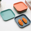 Eco Friendly Reusable Colored Kids Plate Food Grade Plastic Pp Wheat Straw Plate for Baby