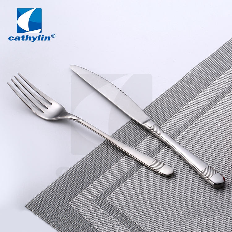 Stainless Steel Steak Knife Fork Cutlery Western Flatware Set For Hotel Restaurant Wedding