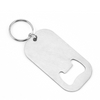 Blank Sublimation Business Cards Metal Stainless Steel Beer Bottle Opener with Ring Keychain