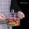 Borosilicate Big Transparent Clear Glass Double-ear Pyrex Glass Cooking Pot