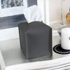 Luxury Square Gray White Khaki Color Print Pu Leather Cover Napkin Holder Tissue Box