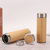 2022 High Quality 350 Ml Stainless Steel Coffee Thermos Recycled Natural Bamboo Fiber Tea Infuser Tumbler with Lid