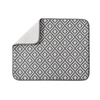 19.2 X 15.8 Inches Rectangle Striated Patterned Gray Cloth Placemats For Kitchen Table