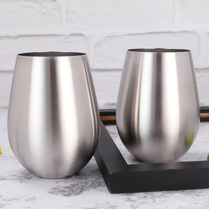Sublimation 18 Oz Wholesale Bulk Classic 18oz Blank Cup 18/8 Metallic Stainless Steel Drink Beer Wine Tumbler