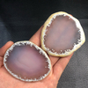 Wholesale High Quality Natural Agate Coasters Dyed Or Coffee Cup Mat Round Non-slip Heat-resistant Beverage Coaster