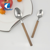 Cathylin Noble Gift Restaurant Stainless Steel Natural Creamy White Color PP Plastic Handle Marble Cutlery Sets