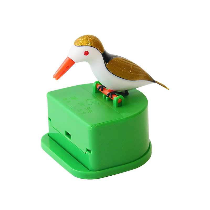 Automatic Smart Plastic Pp Storage Case Box 3d Bird Shape Pop-up Dispenser Tooth Brush Pick Toothpicks Holder