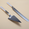 Silver Stainless Steel Plastic Acrylic Handle Wedding Knife Cake Server Set