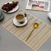 Rectangle Design Table Mats Pvc Plastic Modern Placemat Nordic Style Non-slip Placemat Heat Insulation Dining Table Place Mat