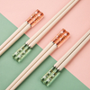 5 Pairs Fiberglass Chopsticks - Reusable Chopsticks Dishwasher Safe Modern Design Fashionable Color