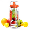 Customized 900 Ml Bpa Free Plastic Mixer Bottle Sport Seperate Compartment Fruit Infuser Water Bottle with Holder