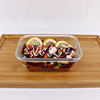 Professional Custom Container Glass Food Storage Container Set with Stoma Plastic Lid