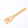 Wooden Scraper Slotted Spatula Serving Beech Pot Bamboo Spoon Set for Cooking