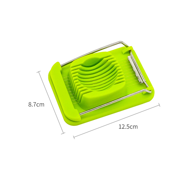 Food Grade Reusable Green Color Plastic Pp Kitchen Cutter Multi-purpose Egg Slicer