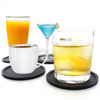 Wholesale Round Non-slip Cup Mat Multipurpose Heat Resistant Silicone Coaster Reusable Beverage Coaster with Stand
