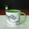 Wholesale Sublimation Custom Personalized Hot Water Heat Sensitive Cup Elegant Ceramic Magic Mug Color Changing Coffee Mug