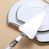 Silver Stainless Steel Plastic Acrylic Handle Wedding Knife Cake Server Set