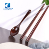 Spoon Chopsticks Cutlery Set Reusable Natural Bamboo Flatware Set