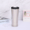New Style 500ml Gold Black Stainless Steel Office Coffee Cup Bottle Thermal Double Wall Insulated Vacuum Flask with Lid