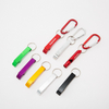 Custom Logo Printed Bulk Carabiner Keyring Blank Surfboard Metal Aluminum Alloy Beer Bottle Opener with Keychain