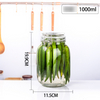 Small 100 Ml 8oz 500ml 1000ml Empty Round Kitchen Airtight Container 100ml Clear Glass Spice Jar Set with Metal Lid