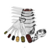 Bulk Buy 13 Pcs 15ml 1/4 1 Cup Digital Scale Metal 304 Stainless Steel Measuring Spoon And Cup Set 18/8(304)