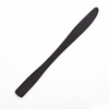 Amazon Hot Sale 5 Pcs Reusable Utensil Cutlery Fork Knife Spoon Metal Flatware Stainless Steel Black Cutlery Set