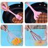 Non Stick Heat Resistant Silicone Rubber Pink Kitchen Tool Spatula Set And Cookie Spatula for Baking