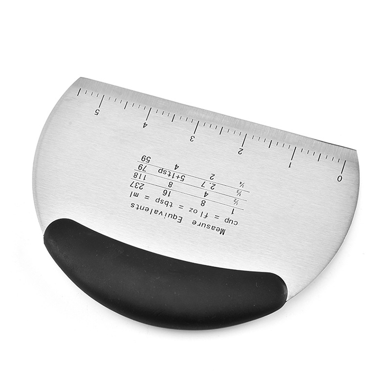 Oval Round Stainless Steel Pastry Chopper Dough Cutter Scraper