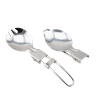 Portable Collapsable Stainless Steel Camping Outdoor Travel Foldable Spork