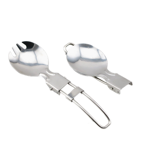 Portable Collapsable Stainless Steel Camping Outdoor Travel Foldable Spork