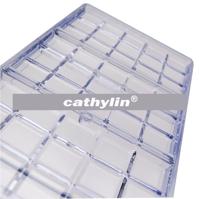 Rectangle Shape Plastic Pc Polycarbonate Mould Chocolate Mold for Baking