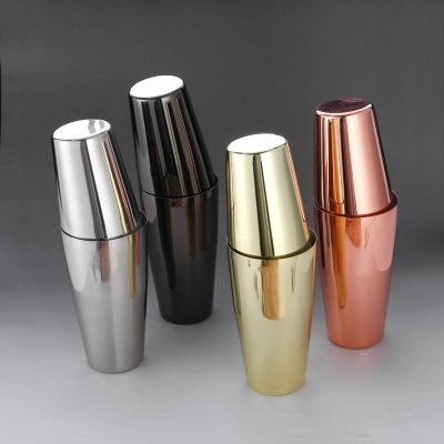 28 Oz 800 Ml 2 Piece Brass Copper Rose Gold Stainless Steel Boston Cocktail Shaker