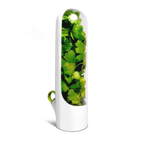 Vanilla Keep-Fresh Cup Herb Storage Container Vegetable Preservation Bottle for Cilantro Mint Parsley Asparagus