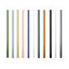 Custom Design Charm Colored Clear Straight Reusable Bubble Tea Borosilicate Glass Straw for Drinking