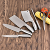 Multifunctional Seven 7 Pcs Set Premium Heavy Duty Stainless Steel Kitchen Chef Knife with Stand Holder Base Rack