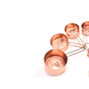 Metal Stainless Steel Scoop Brass Copper Rose Gold Measuring Cups And Spoons